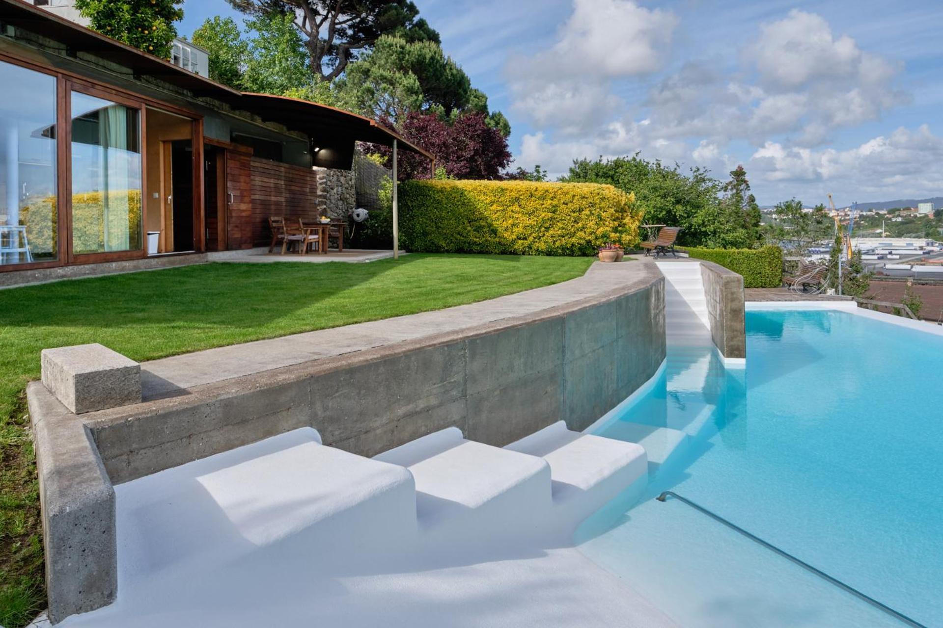 Apartamento con piscina y excelentes vistas Ferrol Exterior foto